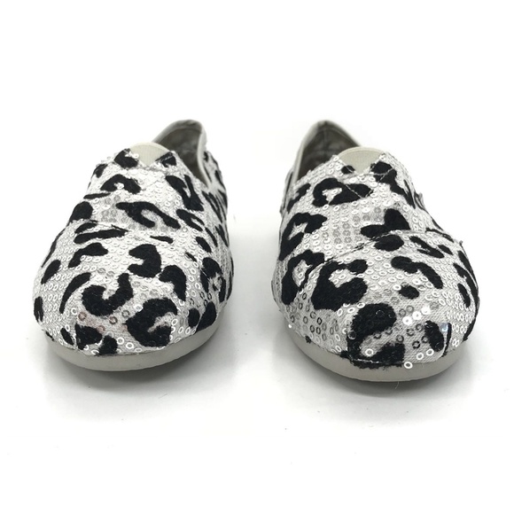 TOMS Shoes Sequin Leopard Cheetah Animal Print - Picture 4 of 8